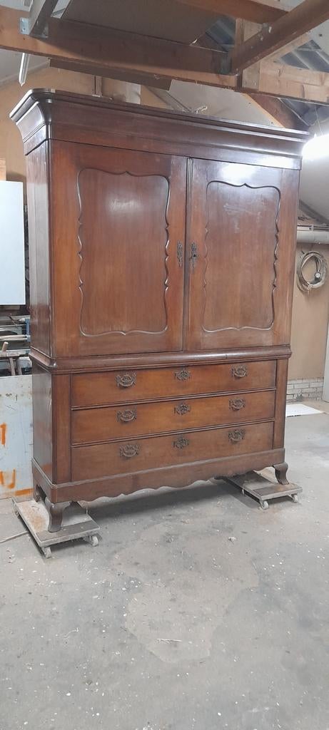 Dit is een echt Hollands Biedemeier kabinet van begin 1800., Antiek en Kunst, Antiek | Meubels | Kasten, Ophalen of Verzenden