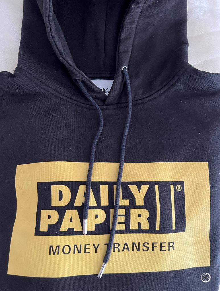 Daily Paper Money Transfer Hoodie Hoody XS/S, izgs, Ophalen of Verzenden, Zo goed als nieuw, Zwart
