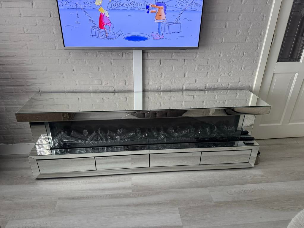 Spiegelkast met sfeerhaard, Ophalen of Verzenden, Gebruikt