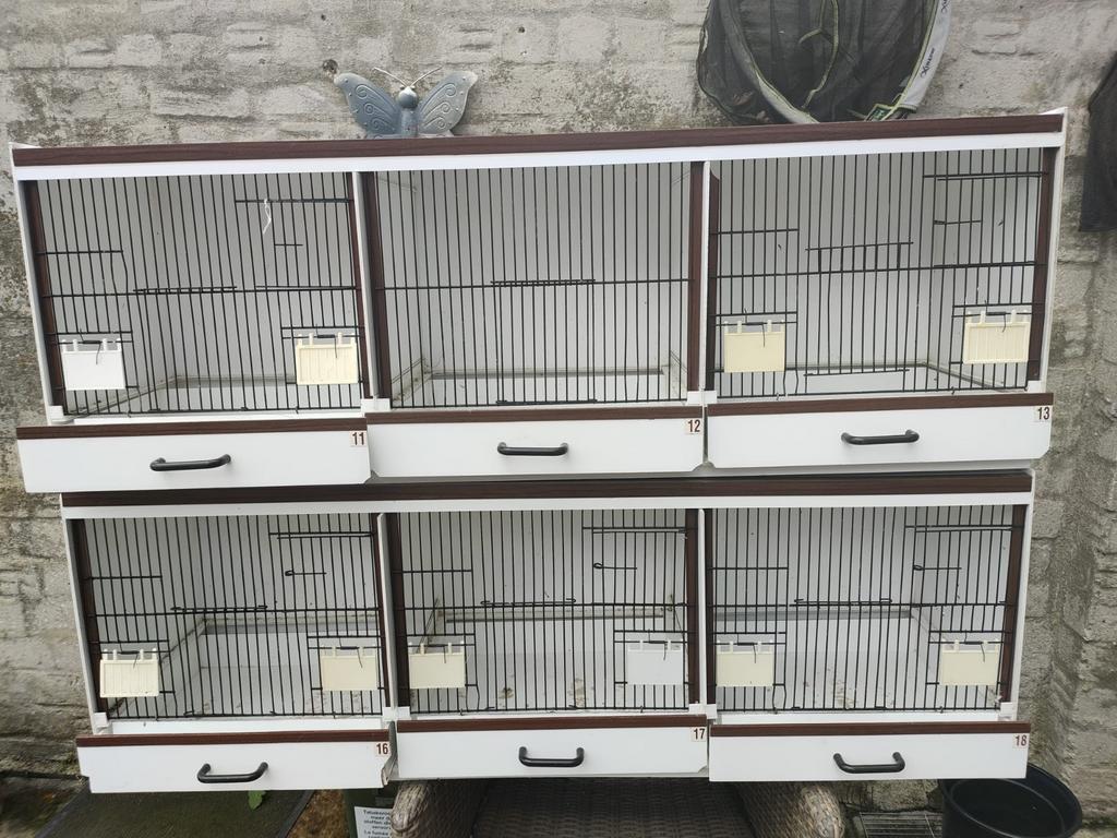 Broedkooien Bakker 2 x 3 delige kooi maten 124 cm x40 x 35, Dieren en Toebehoren, Vogels | Hokken en Kooien, Ophalen of Verzenden