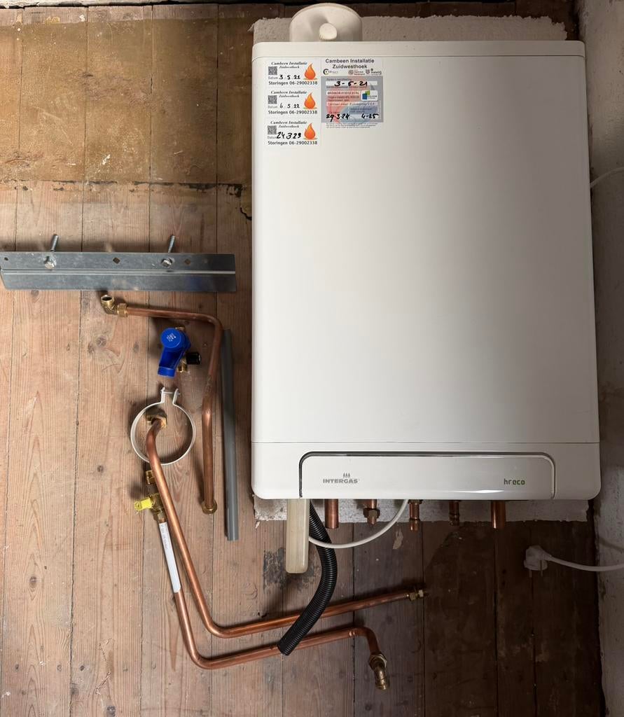 Intergass CV Kombi Kompakt HR Eco 24 Hybrid Ready, Doe-het-zelf en Verbouw, Geisers en Boilers, Geiser, Ophalen of Verzenden, Minder dan 20 liter