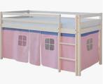Halfhoogslaper met roze speeltent, Kinderen en Baby's, Kinderkamer | Stapelbedden en Hoogslapers, Ophalen of Verzenden, Gebruikt