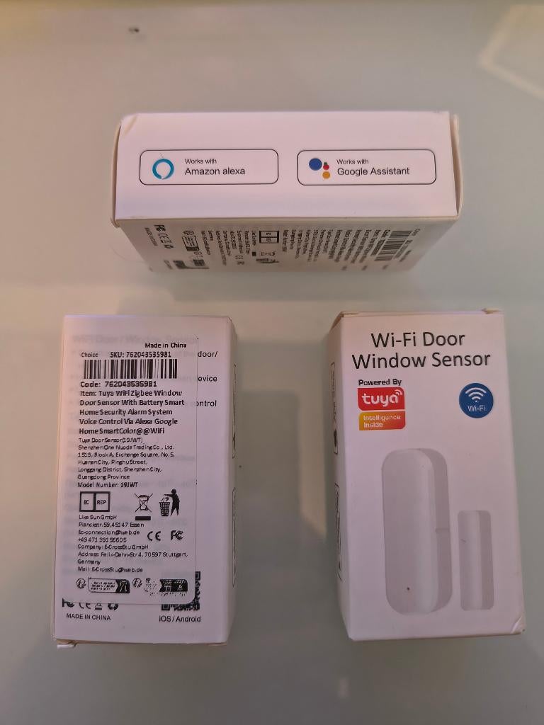 Tuya wifi deur/raam sensor, Doe-het-zelf en Verbouw, Alarmsystemen, Detector, Sensor of Melder, Raam of Deur, Nieuw, Ophalen of Verzenden