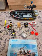 Playmobil politie boot compleet, Ophalen of Verzenden, Zo goed als nieuw