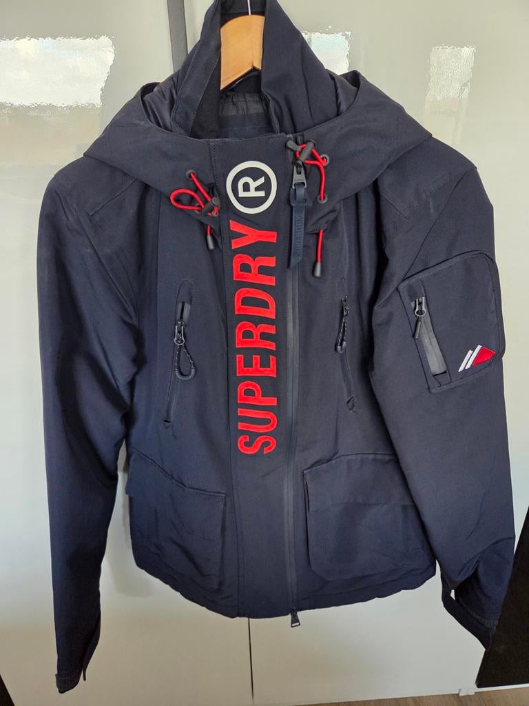 Superdry jas dames maat M, Kleding | Dames, Jassen | Zomer, Zo goed als nieuw, Blauw, Ophalen of Verzenden