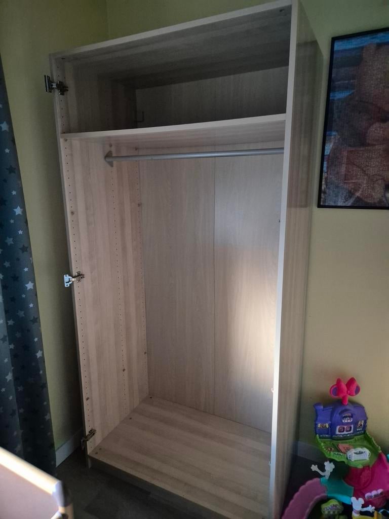 Pax kledingkast 100cm breed, hoog 201cm, Ophalen, Gebruikt, 50 tot 75 cm, 200 cm of meer