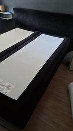 Boxspring bed zwart suede, Huis en Inrichting, Slaapkamer | Boxsprings, Ophalen, Gebruikt, Tweepersoons, 200 cm