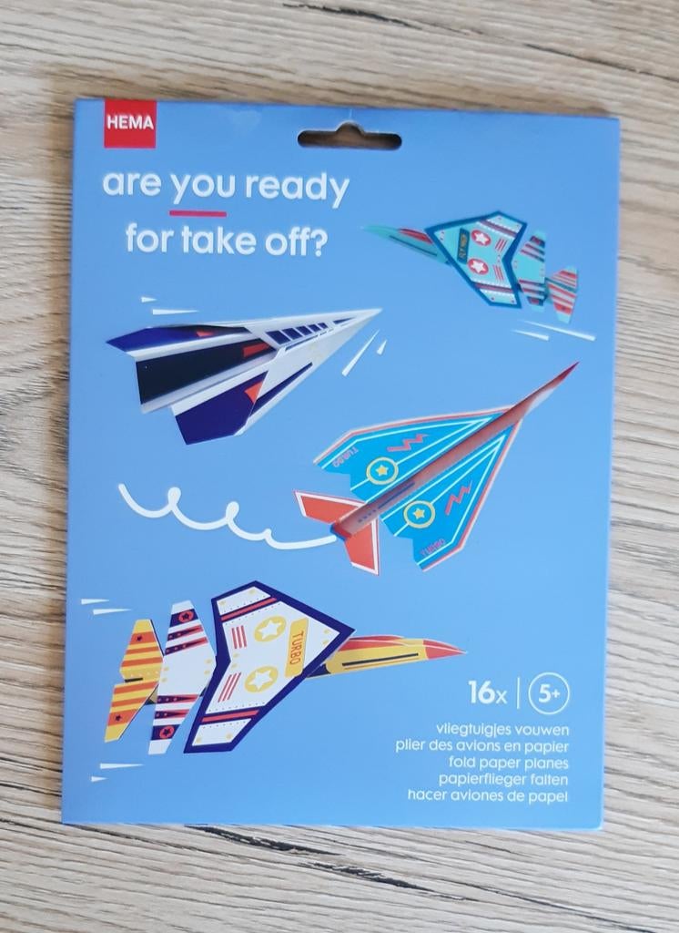 Hema Vliegtuigjes Vouwen - 16 Verschillende Modellen, Ophalen of Verzenden, Nieuw, Bouwen