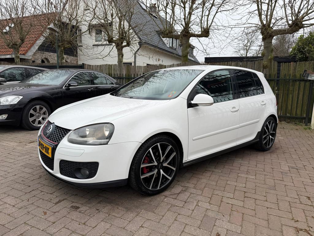 Volkswagen Golf 2.0 TFSI GTI 60 PON Leder Clima Cruise Navi, Gebruikt, Zwart, 4 cilinders, Wit