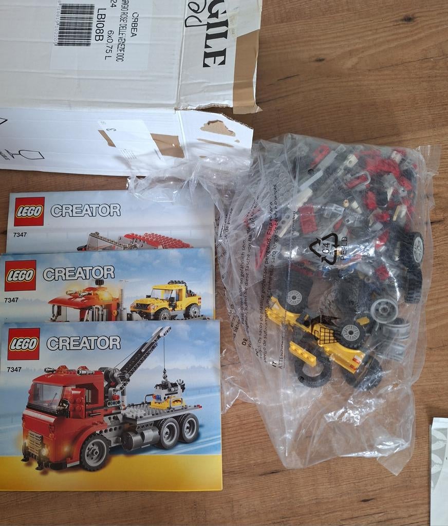 LEGO Creator 7347: Autotransporter met 3-in-1 modellen, Gebruikt, Lego, Ophalen of Verzenden, Inclusief instructies