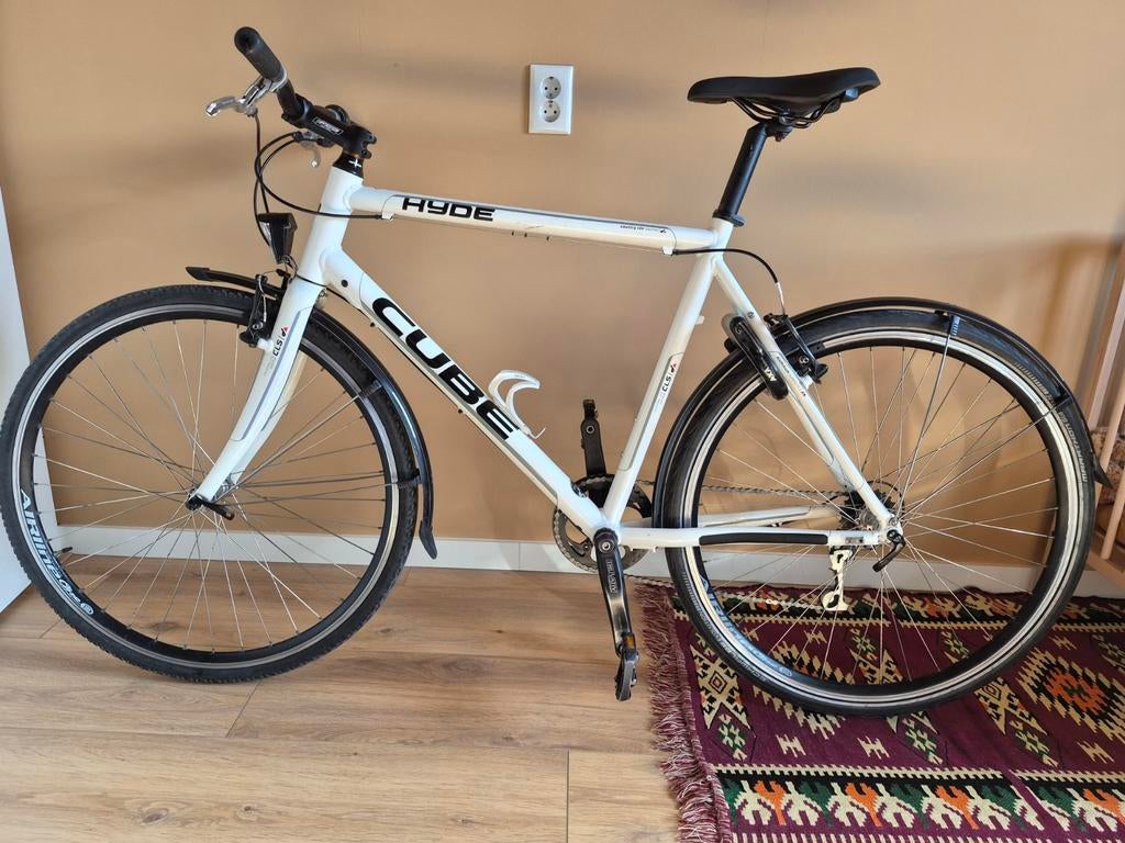 Cube sportfiets herenfiets 56 cm, Gebruikt, Versnellingen, 53 tot 57 cm, Ophalen