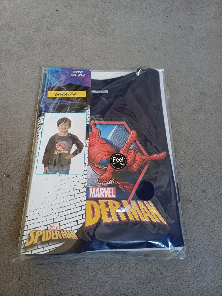 Nieuwe Spiderman sweater maat 98-104, Ophalen of Verzenden, Nieuw, Marvel, Jongen