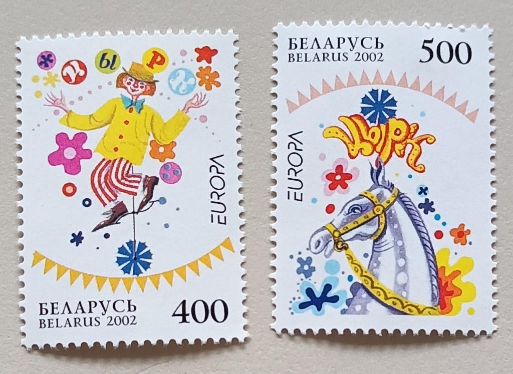 Wit Rusland-Belarus 2002 cept mich 447-48, Ophalen of Verzenden, Overige landen, Postfris