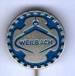 Machinefabriek Weilbach zilverkleurig speldje ( H_038A ), Verzamelen, Verzenden, Zo goed als nieuw, Transport, Speldje of Pin