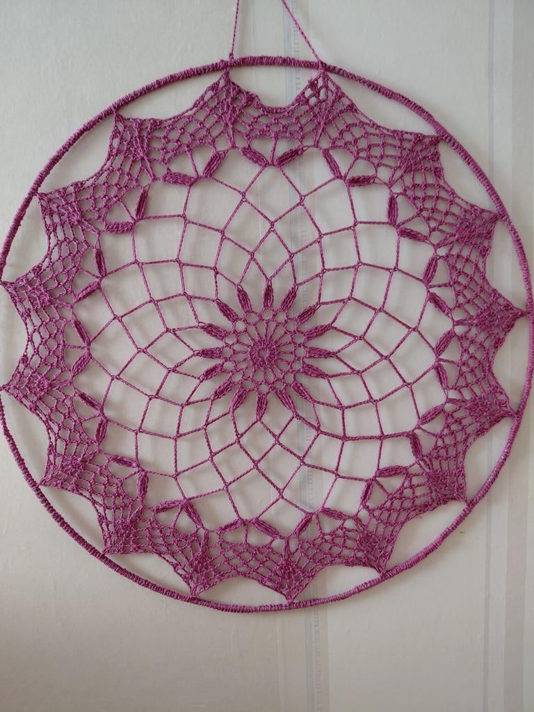 Gehaakte mandala ring  .doorsnee 60cm., Ophalen