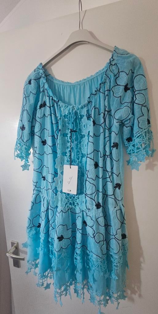 Ibiza tuniek/jurkje, Kleding | Dames, Jurken, Ophalen of Verzenden, Nieuw, Blauw, Boven de knie