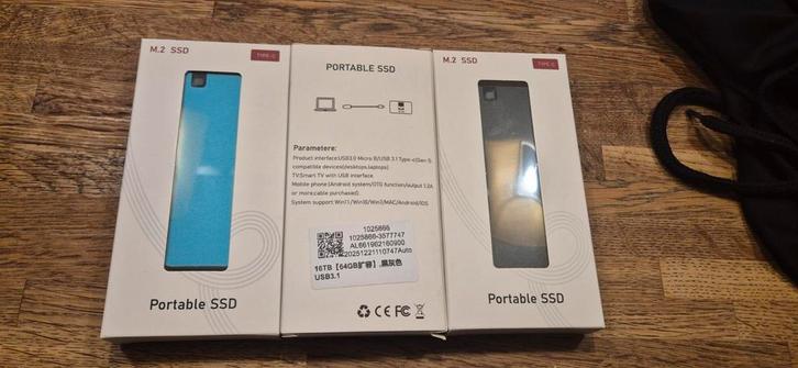 64 GB Draagbare SSD USB-C - Snel en Compact, Computers en Software, Harde schijven, Nieuw, Server, Extern, SSD, USB, Ophalen of Verzenden