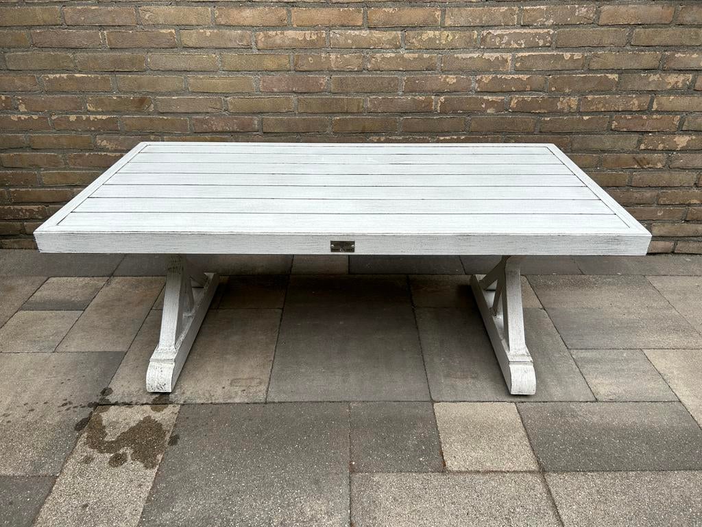 Tuintafel aluminium, Ophalen, Zo goed als nieuw, Rechthoekig, Aluminium