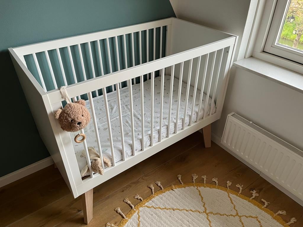 Kidsmill Sixties Ledikant / Peuterbedje 60x120, Kinderen en Baby's, Babywiegjes en Ledikanten, Ophalen, Zo goed als nieuw, Ledikant