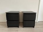 Nachtkastjes (2x) zwart (55x40x48cm) - ook los mogelijk, Ophalen, Gebruikt, Minder dan 45 cm, 55 tot 70 cm