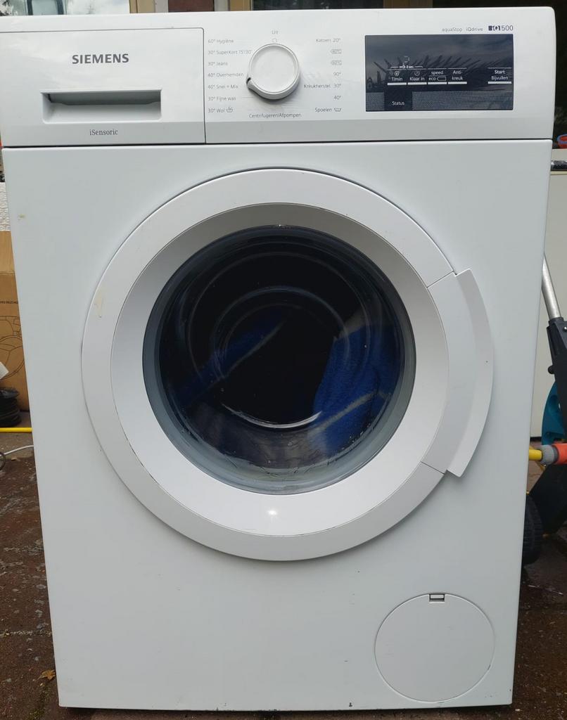 Siemens iQ500 Wasmachine 8kg, Witgoed en Apparatuur, Ophalen, 1200 tot 1600 toeren, 8 tot 10 kg, Zo goed als nieuw