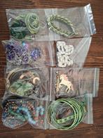 TEAB Diverse sieraden glas steen armbanden hangers kettingen, Overige materialen, Ophalen of Verzenden, Zo goed als nieuw, Met edelsteen