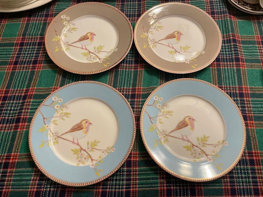 Pip studio ontbijtborden 4 stuks, Ophalen of Verzenden