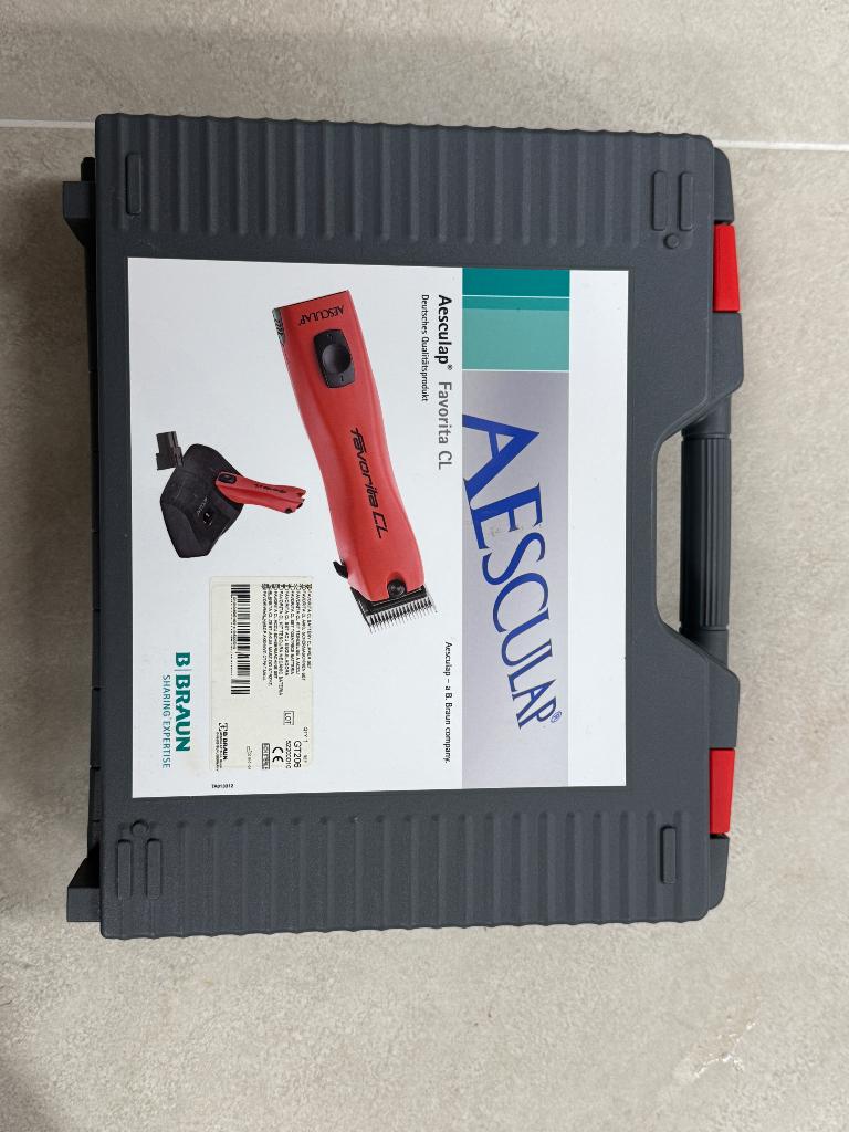 Aesculap Favorita CL nieuw in koffer – incl. 3 scheerkoppen, Dieren en Toebehoren, Verzenden, Nieuw