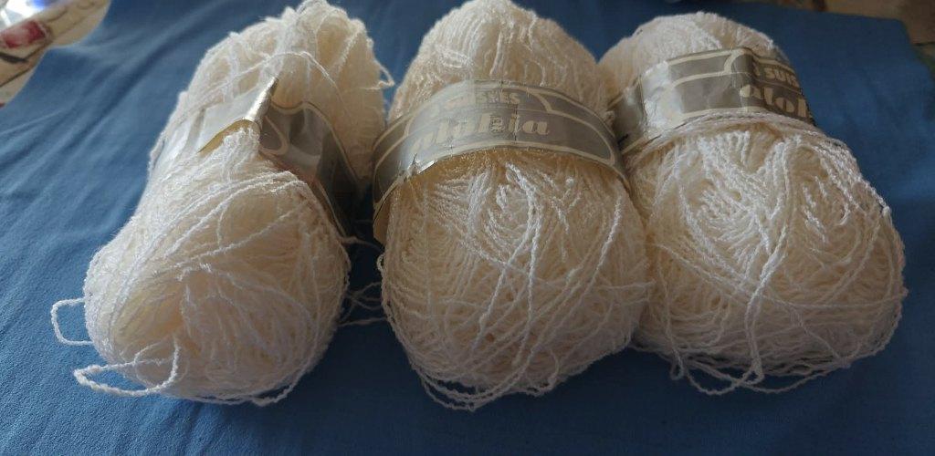 wol breiwol 3 Suisses 3 x 50 GR Alohia wit structuur, Hobby en Vrije tijd, Breien en Haken, Ophalen of Verzenden, Nieuw, Breien of Haken