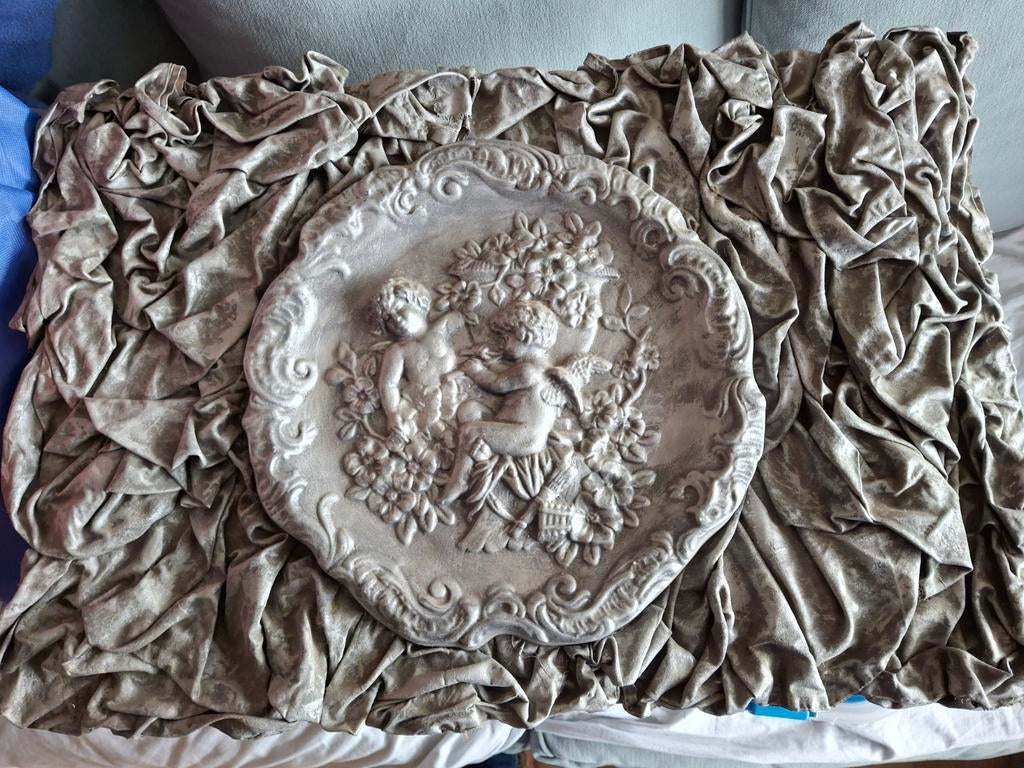 Twee-delige spiegel, panelen met geverfd stof, Ophalen, Rechthoekig, Minder dan 50 cm, Minder dan 100 cm