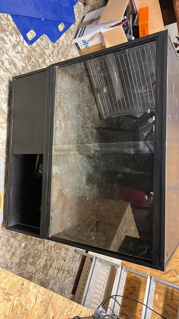 Terrarium 2 delig 4 hokken, Dieren en Toebehoren, Ophalen of Verzenden, Zo goed als nieuw