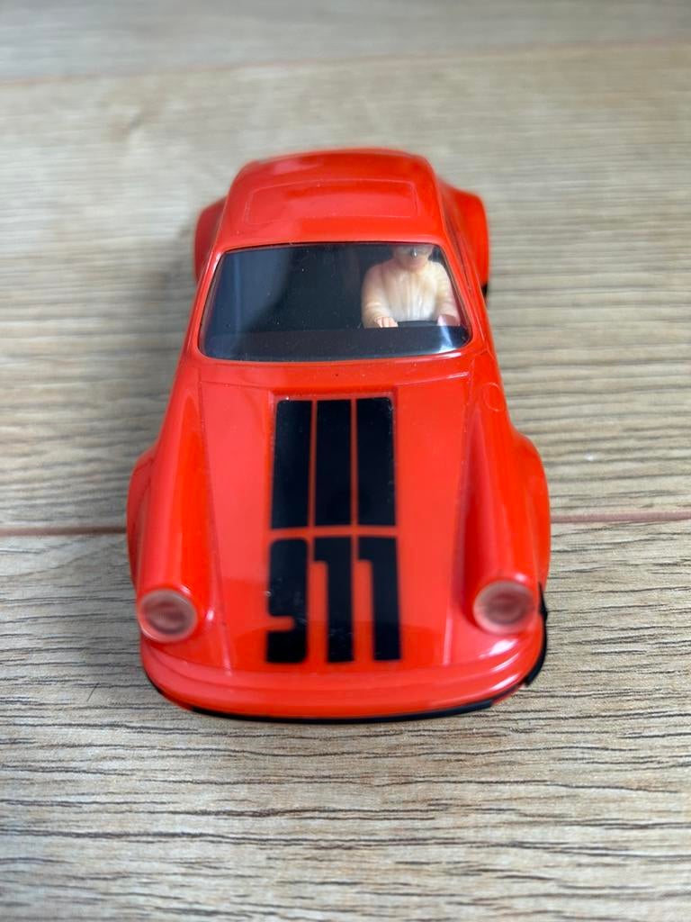 Fleischmann racebaan 3227 Porsche 911 oranje, Ophalen of Verzenden, Zo goed als nieuw, Elektrisch, Fleischmann