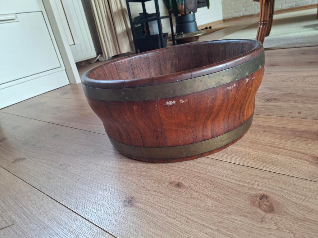 Houten kuip / plantenbak, Antiek en Kunst, Ophalen