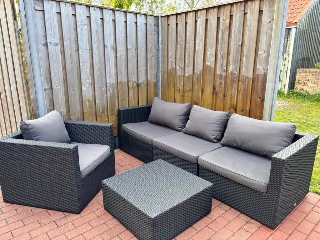 Bois Le Duc loungeset met tafel en stoel, Tuin en Terras, Ophalen, 4 zitplaatsen, Gebruikt, Loungeset