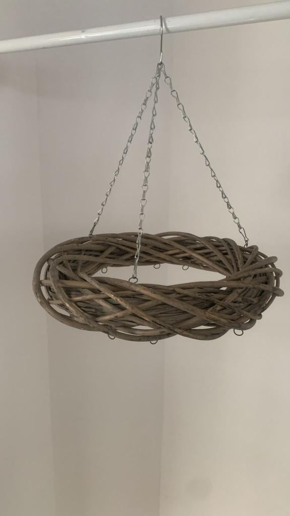 Rieten krans 48 cm, Huis en Inrichting, Woonaccessoires | Kransen, Ophalen of Verzenden