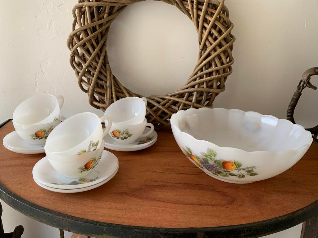 Arcopal Fruits de France servies, Ophalen of Verzenden