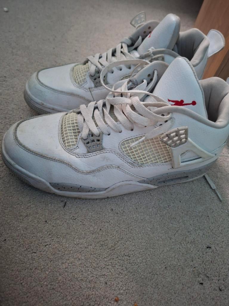 Jordan 4 sneakers maat 45, Kleding | Heren, Schoenen, Wit, Ophalen of Verzenden, Sneakers of Gympen, Gedragen