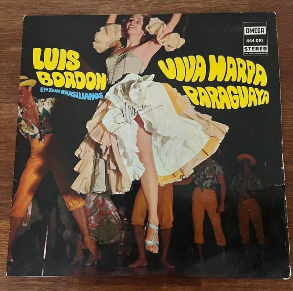 LP Luis Bordon Viva Harpa Paraguaya, Ophalen of Verzenden, Zo goed als nieuw, 12 inch