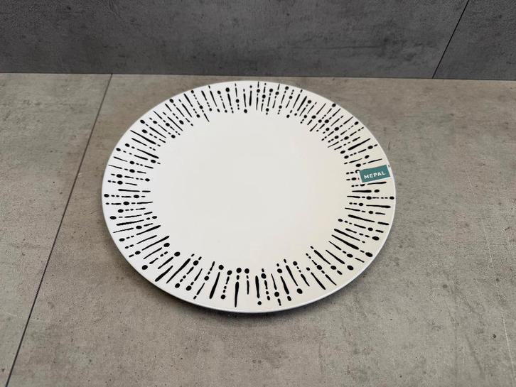 Mepal bord groot - zwart wit - NIEUW - 11299, Caravans en Kamperen, Kampeeraccessoires, Nieuw, Ophalen of Verzenden