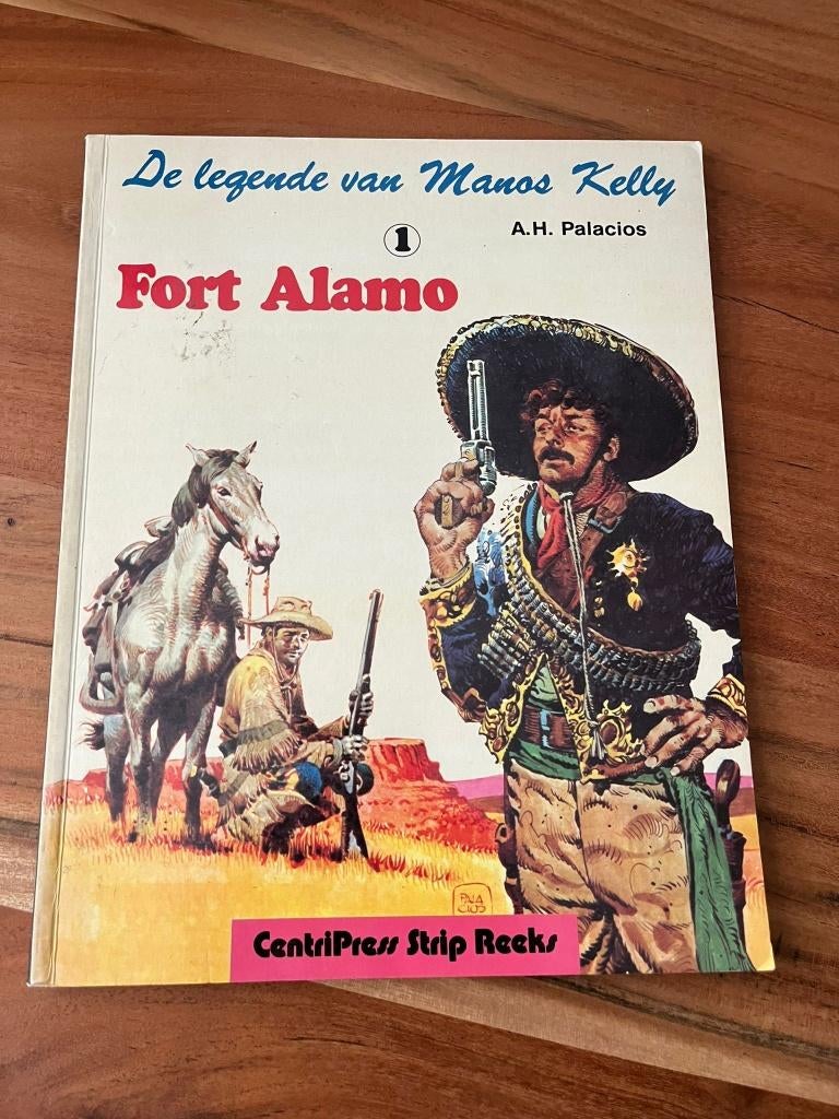 LEGENDE VAN MANOS KELLY 01 FORT ALAMO 1E DRUK 1981, Boeken, Stripboeken, Eén stripboek, Ophalen of Verzenden, Zo goed als nieuw