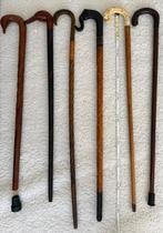 Houten haak wandelstokken. Oud, Diversen, Wandelstokken, Ophalen of Verzenden, Zo goed als nieuw