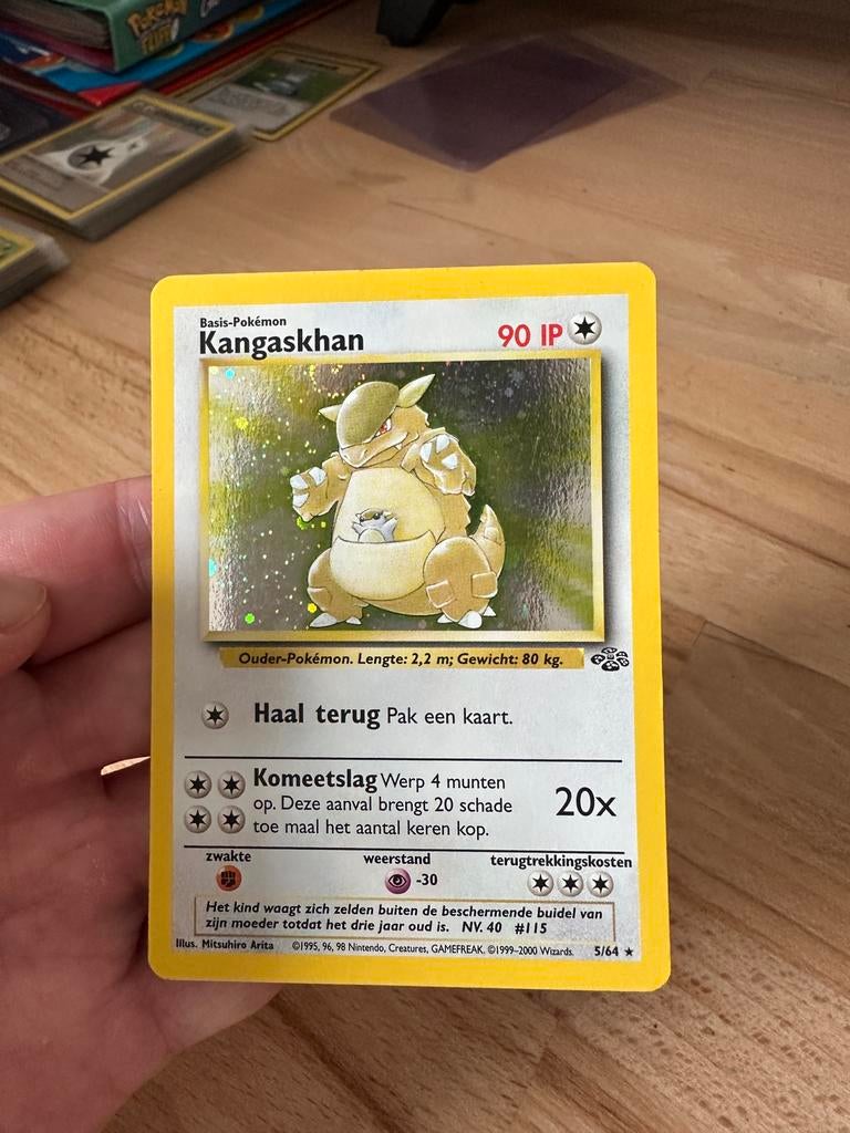 Kangaskhan Holo - NL Jungle - Unlimited, Hobby en Vrije tijd, Verzamelkaartspellen | Pokémon, Ophalen of Verzenden, Zo goed als nieuw