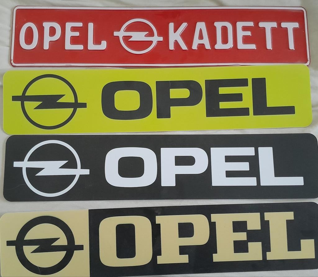 ☆TE KOOP☆Mooie Opel kentekenplaat decoratie bordjes☆NIEUW☆!!, Ophalen of Verzenden
