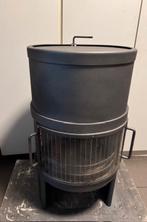 ronde houtkachel merk Harrie Leenders, Huis en Inrichting, Kachels, Ophalen, Houtkachel, Zo goed als nieuw, Vrijstaand