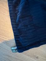 Donkerblauw geribbeld deken/plaid - PTMD Collection, Ophalen of Verzenden, Zo goed als nieuw