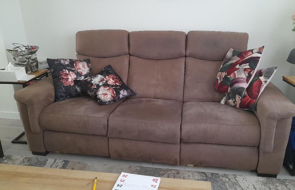 Mooie 3-zitsbank, Huis en Inrichting, Ophalen, Driepersoons, 75 tot 100 cm, Zo goed als nieuw