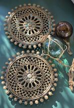 2 messing onderzetters, Ophalen of Verzenden