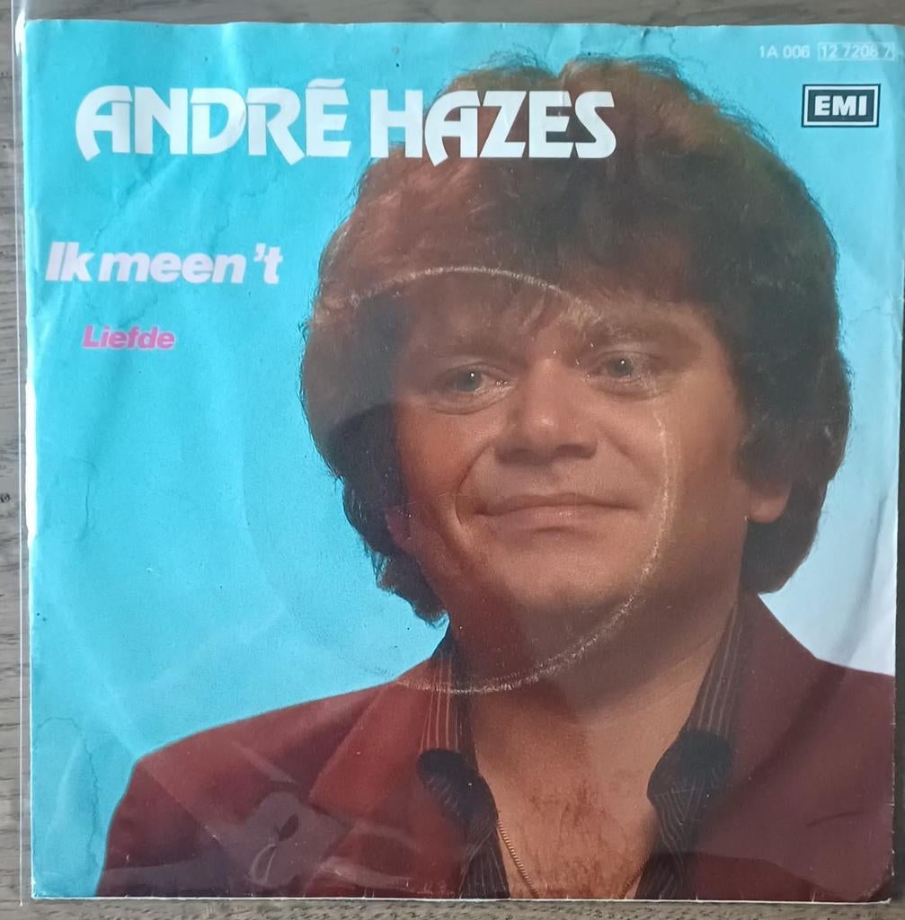 André Hazes - Ik meen 't / Liefde (7 inch single), Cd's en Dvd's, Vinyl Singles, Gebruikt, 7 inch, Ophalen of Verzenden, Beschermende buitenhoes