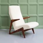 Vintage Alfred Hendrickx 1950's organic wood chair, Belform, Ophalen of Verzenden, Zo goed als nieuw, Bruin, Eén