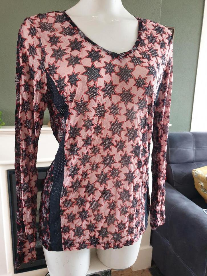 Sandwich mooie sterren top shirt L 42 44, Kleding | Dames, Tops, Zo goed als nieuw, Maat 42/44 (L), Roze, Lange mouw, Verzenden